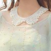 RBG Dissent Collar Necklace for Women Detachable Pearl Beaded Blouse