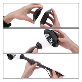 HECARIM 6 Pack Low Voltage Pathway Lights - Waterproof Outdoor Landscape Lighting, Super Bright LED Garden Lights for Walkway, Energy-Saving 5V Weatherproof Stake Lights (Dusk to Dawn Auto On/Off)