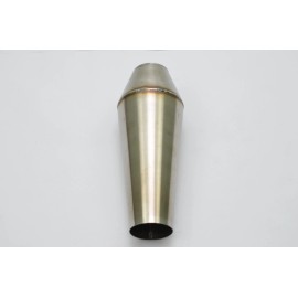 1320 Performance 2.5" inlet 2.5" out megaphone Stainless Reverse Cone collector