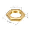 PATIKIL M12 Hexagonal Nuts Retaining Nut Fasteners Ring for Pipe