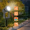 SUNTHIN Outdoor Landscape Lighting with Remote, RGBW Color Changing Spot