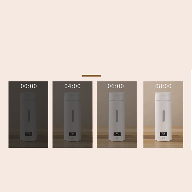 500ml Portable Electric Kettle 304 Steel Thermal Insulation Travel Electric