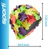 Sporti Flower Swim Cap (Yellow/Hot Pink/Emerald/Purple)
