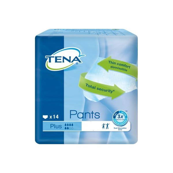Tena Pants Plus Small 65-85 cm Disposable Trousers 4 x 14 Pieces