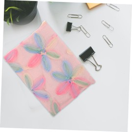 VILLFUL Book Cover Protector for A5 Notebook Fabric Book Covers with Flower Pattern Washable and Anti-wear for Book Protection