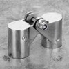 2Pcs Stainless Steel Folding Rotatable Connector Marine Boat Rail Tube