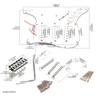 DIY Electric Guitar Kit with Prewired Loaded Pickguard Bridge System