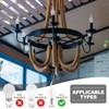 PATIKIL 3" Tall Candle Covers Sleeves, 6Pcs Metal E12 Chandelier
