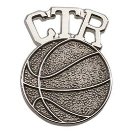 Cherished Moments CTR Tie Tack (Basketball) in Silver Tone