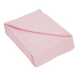 Muslin Cloths for Baby, Baby Muslin Squares, Burp Cloths for Baby Boys & Girls, Swaddle Wrap, Pink, 3 Pack