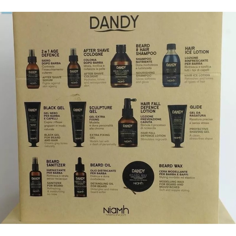 Dandy Gel Negro Para Barba Y Cabello