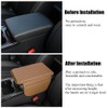 OtpOutopa Car Center Console Armrest Cover, Leather Car Center Console