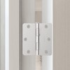 AmzGod Door Hinges Brushed Nickel - 3 Pack 3.5 Inch