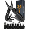 24-in-1 Stainless Steel Multitool for Repairs – Compact Pliers, Wire