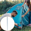 QWORK 8 x Metal Tent Pegs 30 x 2 cm