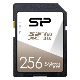Silicon Power 256GB SDXC Card, UHS-II U3, V60, Up to R280MB/s, W170MB/s Write, 4K Ultra HD UHD Memory Card