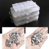 Mingzhe 200pcs Aluminum Crimp Sleeves Connector Kit 5 Sizes Double