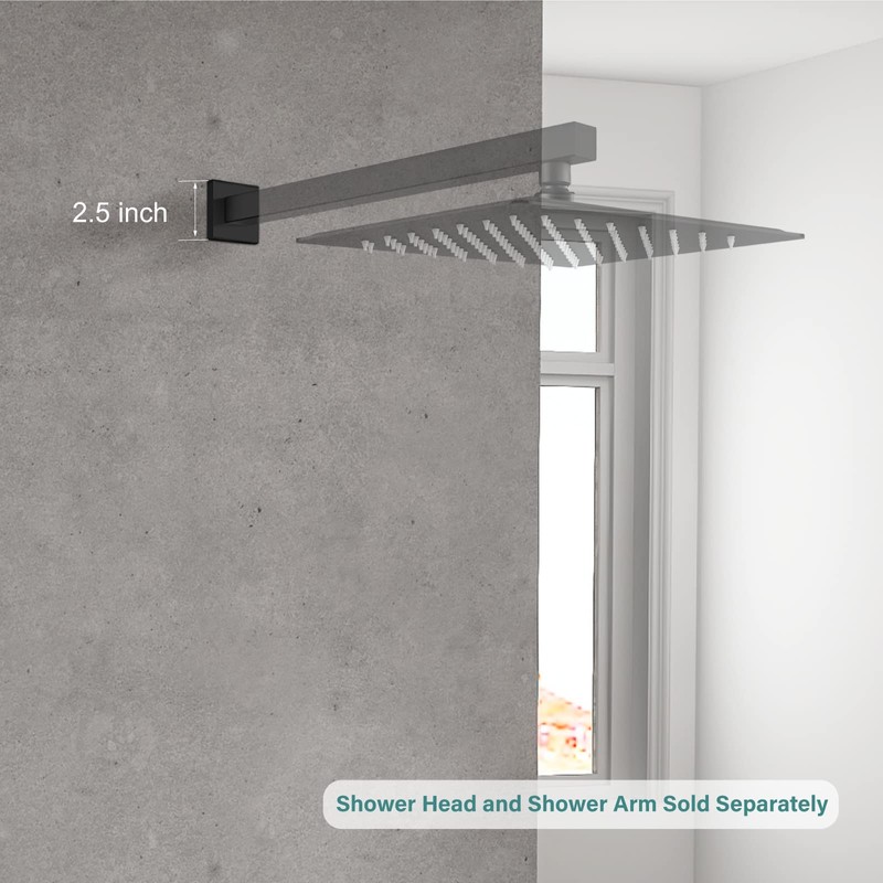 Heyalan Shower Arm Flange Plate, 1pc Modern Shower Escutcheon Cover