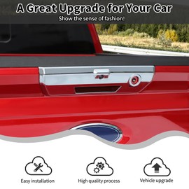 HTHE Light Color Tailgate Door Handle Cover Trim Compatible with F150 2021+