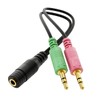 deleyCON Adapter Audio Jack Y Adapter Cable Stereo - 1x