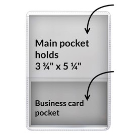 StoreSMART® - Clear-Back Auto Insurance & ID Card Holders - 10 Pack - RFS20-C10