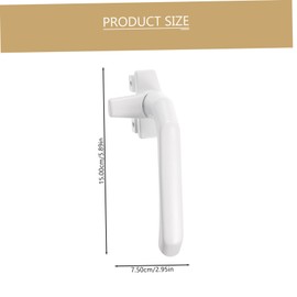 Operitacx Fensterkurbel tauschen Griffe Fensterbeschläge handhaben Fensteröffnergriff Mechanismus door handle türgriff Fensterkurbel für Rechtshänder Fensterteil Aluminiumlegierung Weiß