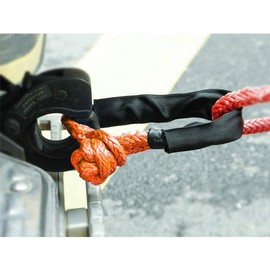 BNEEN Soft Shackle, 1/2" X 24" Light Weight Soft Shackle (56,000 LBS Breaking Strength) with Extra Sleeves for Sailing SUV Off Road Towing ATV (2-Pack Orange Soft Shackle Recovery)