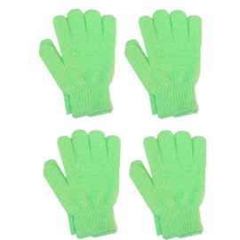 Aquasentials Exfoliating Bath Gloves (4 Pairs) (Green Only)