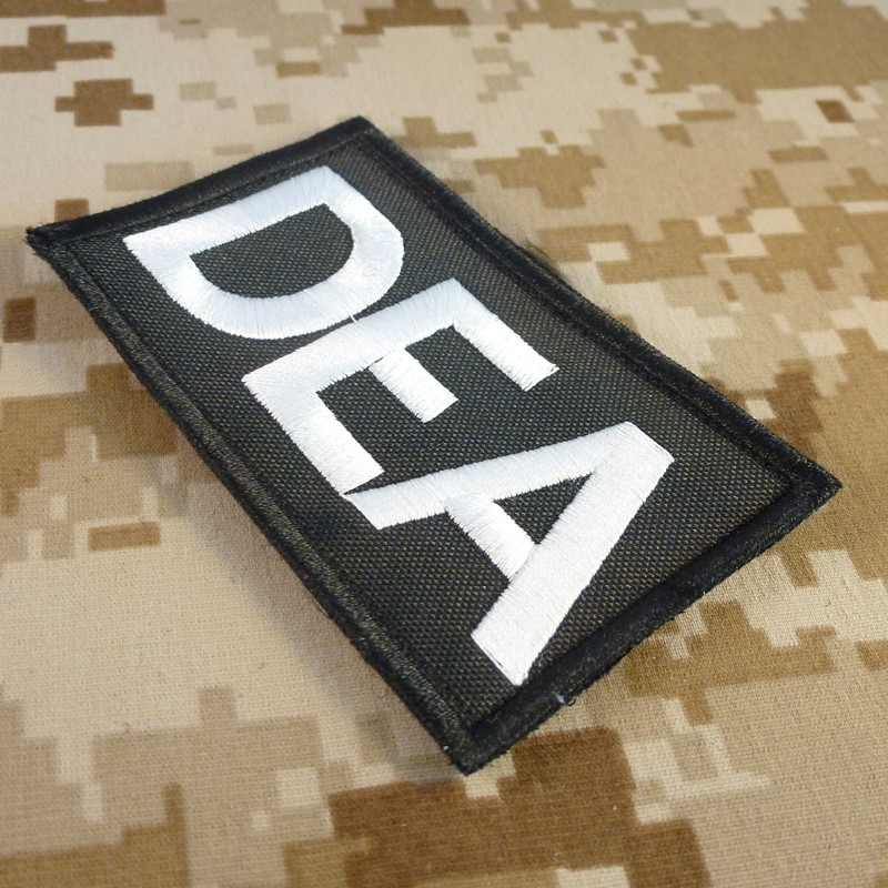 US DEA Federal Agency Drug Enforcement Police Embroidered Hook&Loop Patch