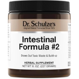 Dr Schulze Intestinal Formula #2 Herbal Colon Cleanse Formula 8 Oz, Waste Clean