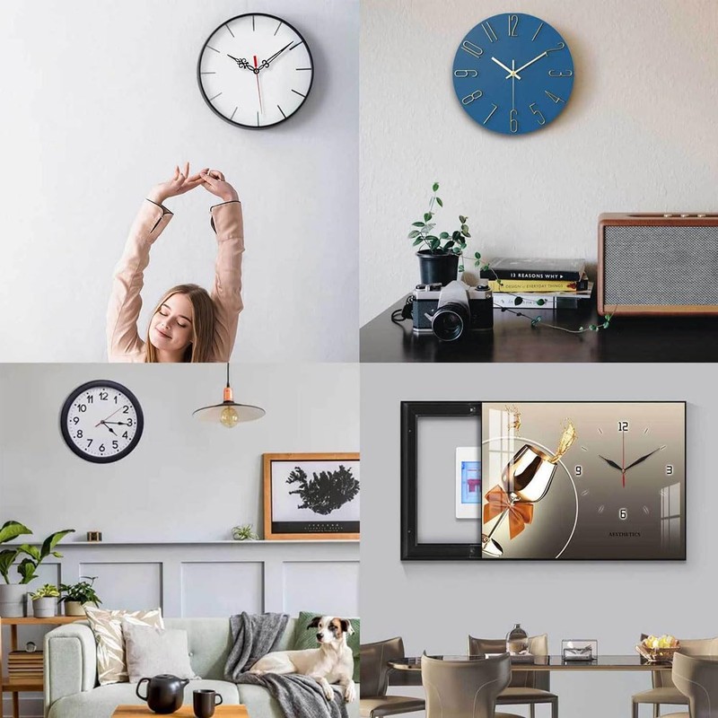YOCDNOV 14 Styles Black Wall Clock Hands Kit for Small