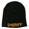 e4Hats.com Sheriff Military Embroidered Beanie - Black OSFM