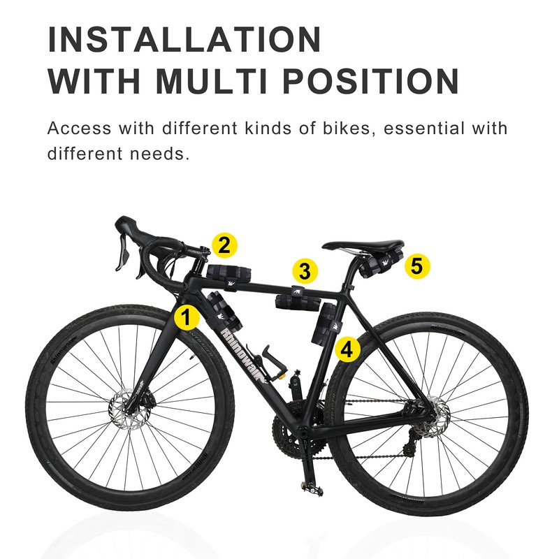 Rhinowalk Bicycle Saddle Bag for Repair Tool Folding Bag Bicycle