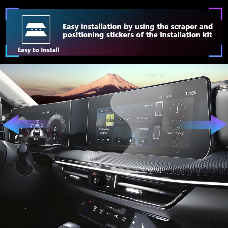 SXCY 4PCS for 2025 Nissan Kicks Screen Protector [GPS +Dash]