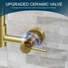 AIMADI Brushed Gold Kitchen Faucet,Wall Mount Faucet 8 Inch Center|2