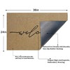AAZZKANG Welcome Mats Outdoor with Non Slip Rubber Backing Easy