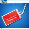 1InTheOffice Clear Laminating Pouch with Loop Attachment, Luggage Tag Style