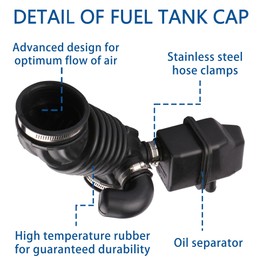 16576-ET000 Tubo de manguera de admisión de aire para filtro de aire compatible con 2007 2008 2009 2010 2011 2012 Sentra 2.0L Tubo de manguera de arranque de conducto de admisión de aire, reemplaza #