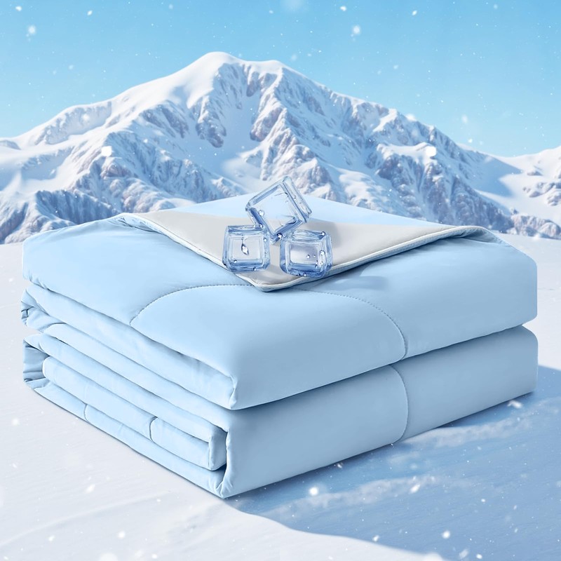 Cooling Comforter Queen Size, Cooling Blankets for Hot Sleepers and