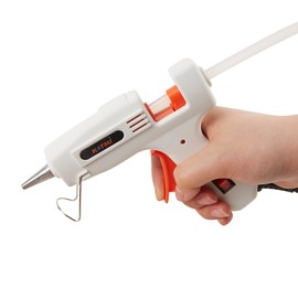 KATSU Tools KATSU 20W Electric Hot Glue Gun, Hot Melt Glue Gun with 12PCs Glue Sticks 7mm x 150mm for DIY Craft Hobby and Home Quick Repairs 323128