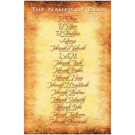 Names of God Inspirational Christian Poster-J72
