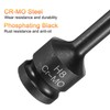 sourcing map 8mm Hex Impact Bit Socket H8 1/2" CR-MO