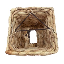 ZHU YU CHUN 1 PC Tissue Box Water Hyacinth Woven Desktop Tissue Box Storage Basket Tissue Box Cube Wicker Tissue Box Holder Cane Tissue Box Facial Tissue Holder(Square)