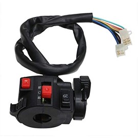 Morii New 5 Function 9 Wire Chinese ATV Left Switch Assembly Kill Start Light Choke Switch Compatible with 150cc 200cc 250cc 300cc ATVs