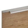 Blankett Slim Furniture Handles, 145 mm, Aluminium, Chrome, Matt, Rear