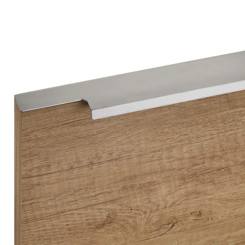 Blankett Slim Furniture Handles, 145 mm, Aluminium, Chrome, Matt, Rear