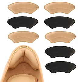 Almohadillas de Talón, Protectores de Talón, Adhesivas, Cómodas, Suaves, Zapatos, 4 Pares, Reutilizable