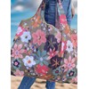 Floral Pattern Tote Bag, Summer 2024 Large Capacity All Over