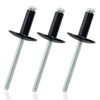 Zorveiio 60 Pcs 3/16" x 5/8" Large Flange Aluminum Blind