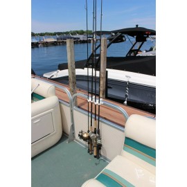 Unbranded Easy On! The Portable Pontoon Fishing Rod Holder with Latching Black!